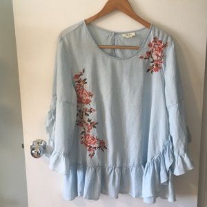 Boho Ruffled Top